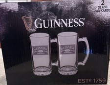 2 Guinness Beer Glass Tankard