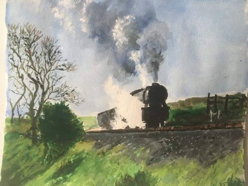 Water colour painting - water,
