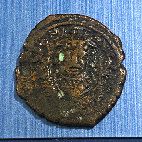 Byzantine ancient bronze coin - byzantine,
