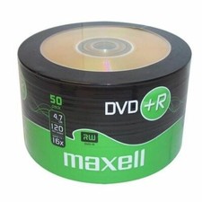 50 MAXELL DVD+R Blank DVD Disc
