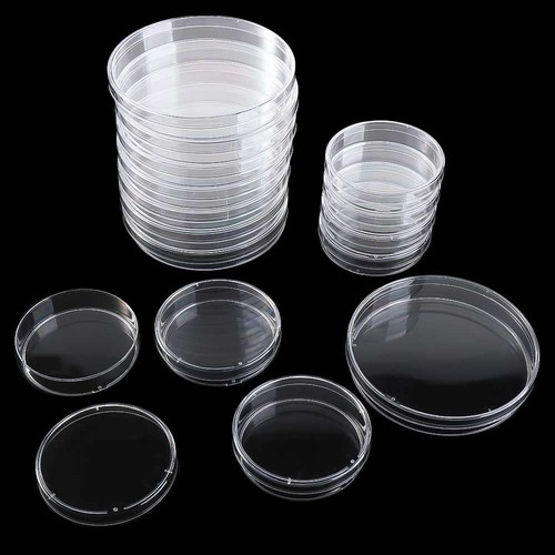 10x plastic sterile petri - 10x,