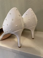 Monsoon Pearl Trim Bridal Shoes Size 7 / 41 Please Read Description Shoe Dying?