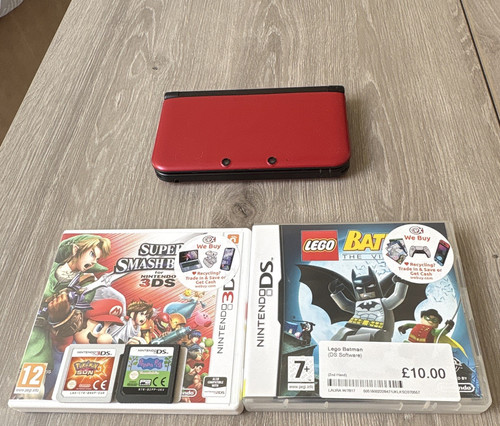 Nintendo 3ds red black - nintendo, 3d+