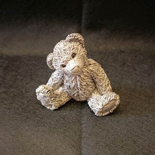 Sterling silver filled teddy - filled,
