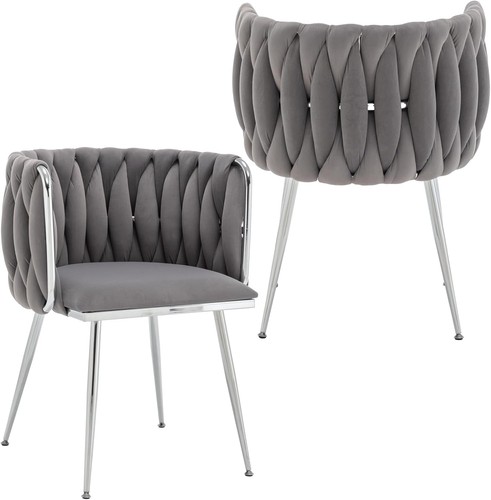 Velvet dining chairs set 2 - dining,