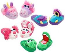 Kids Plush Slippers Puppy Bunny Dragon Stompeez Small Med Large ORIGINAL BOX