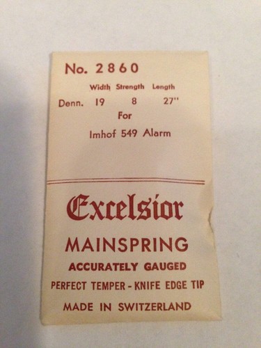 Excelsior 2860 alarm - excelsior,