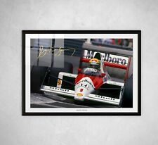 AYRTON SENNA SIGNED PRINT