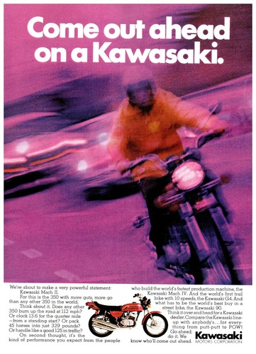 1972 kawasaki mach - mach, 2