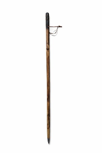 Flamed wooden walking stick - flamed,