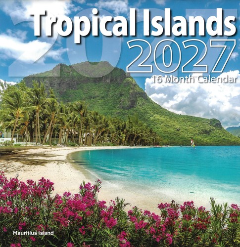 2027 tropical islands month - 2027, 16-month