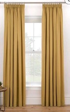 George Ochre Pencil Pleat