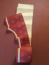 Vintage 1940/50's Burgundy & Gold Pelmet/Valance 92"