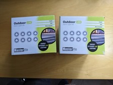 MASTERLITE IP65 2 No  8 x 0.15W COOL WHITE LED DECKING LIGHTS