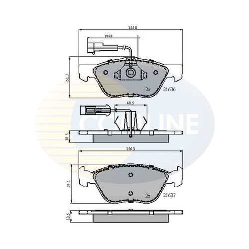 Brake pads set for alfa - pads,