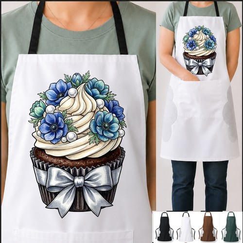 Floral fruit cupcakes - floral,