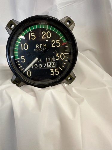 Vintage aircraft tachometer - vintage,