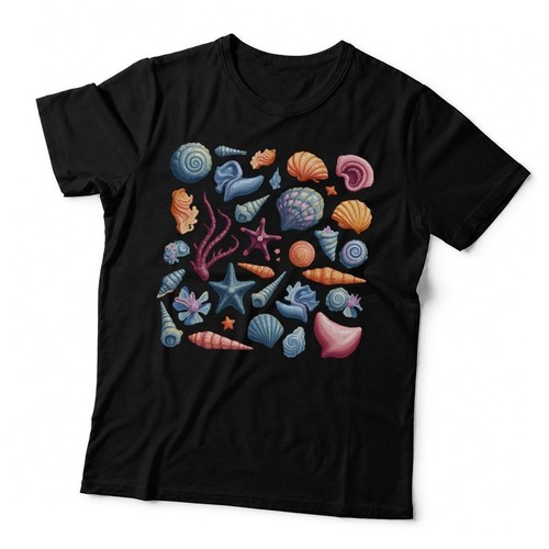 Vibrant seashell starfish - vibrant,