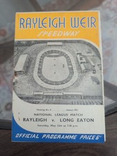 Rayleigh v Long Eaton Speedway Programme 12 May 1951