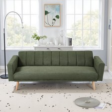 3 Seater Green Sofa Bed