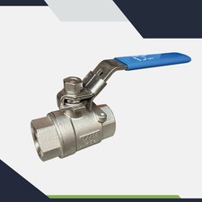 1" Stainless Steel Ball Valve - 2 Piece