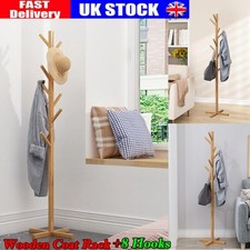Wooden Coat Rack Free-Standing