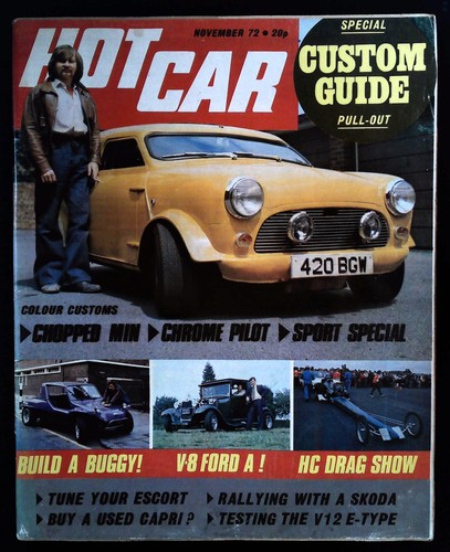 Hot car magazine - car, 1972
