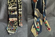2x Lucien Solari Vintage Ties