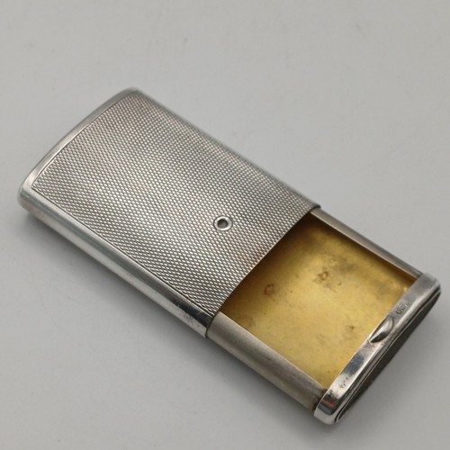 Sterling silver match vesta - silver,