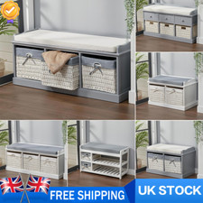 Hallway Wooden Shoe Rack Bench