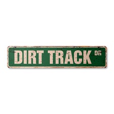 DIRT TRACK Vintage Street Sign
