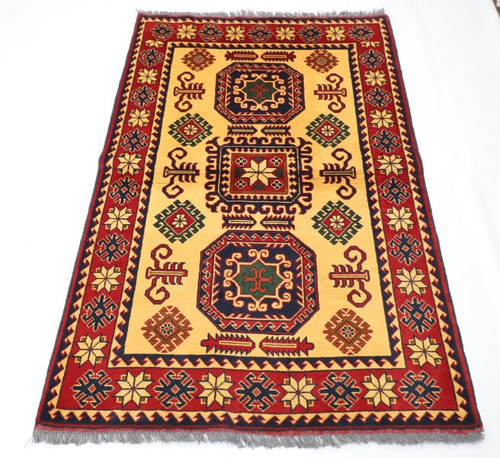 3x5 kazak geometric area - ft,