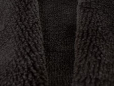 Dark brown faux sheepskin fur 0.5cm pile   - 10" x 17"  ZF008