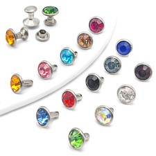 Rhinestone Screw Stud Rivets