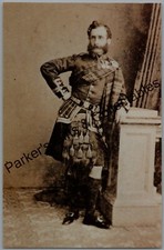 Military Photograph Cameron Highlanders Officer With Medals