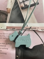 Radley blue leather dog tag - blue,