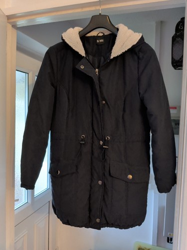 Ladies navy coat lined with - ladies,