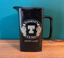 Tennents Extra Export Scottish Larger Wade Ceramic Water Jug Breweriana Pub Bar