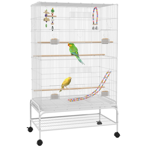 Bird cage with stand wheels - bird,