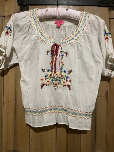Embroidered peasant gypsy - embroidered,