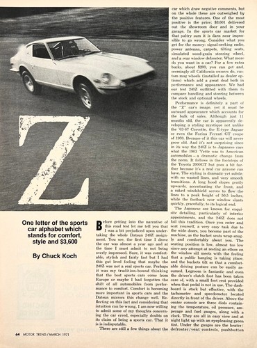 1971 road test - 1971, datsun