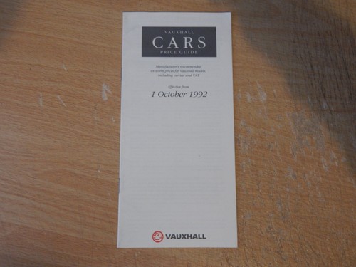 Vauxhall price guide - vauxhall, uk