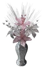 Silver vase with - vase,