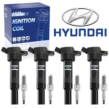4x Ignition Coils Spark Plugs