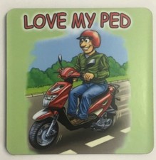 NEW WOODEN COASTER LOVE MY PED