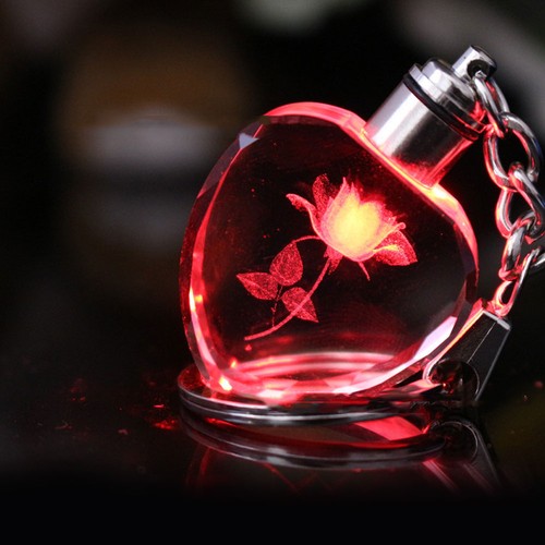 Fairy crystal rose led - crystal,