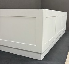 Primed White Tudor Bath Panel