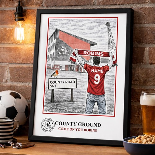 Personalised swindon football - swindon,