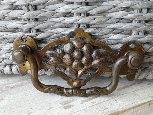 Vintage brass decorative pull - vintage,