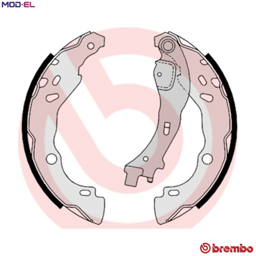 Brake shoe set 523 - set, for